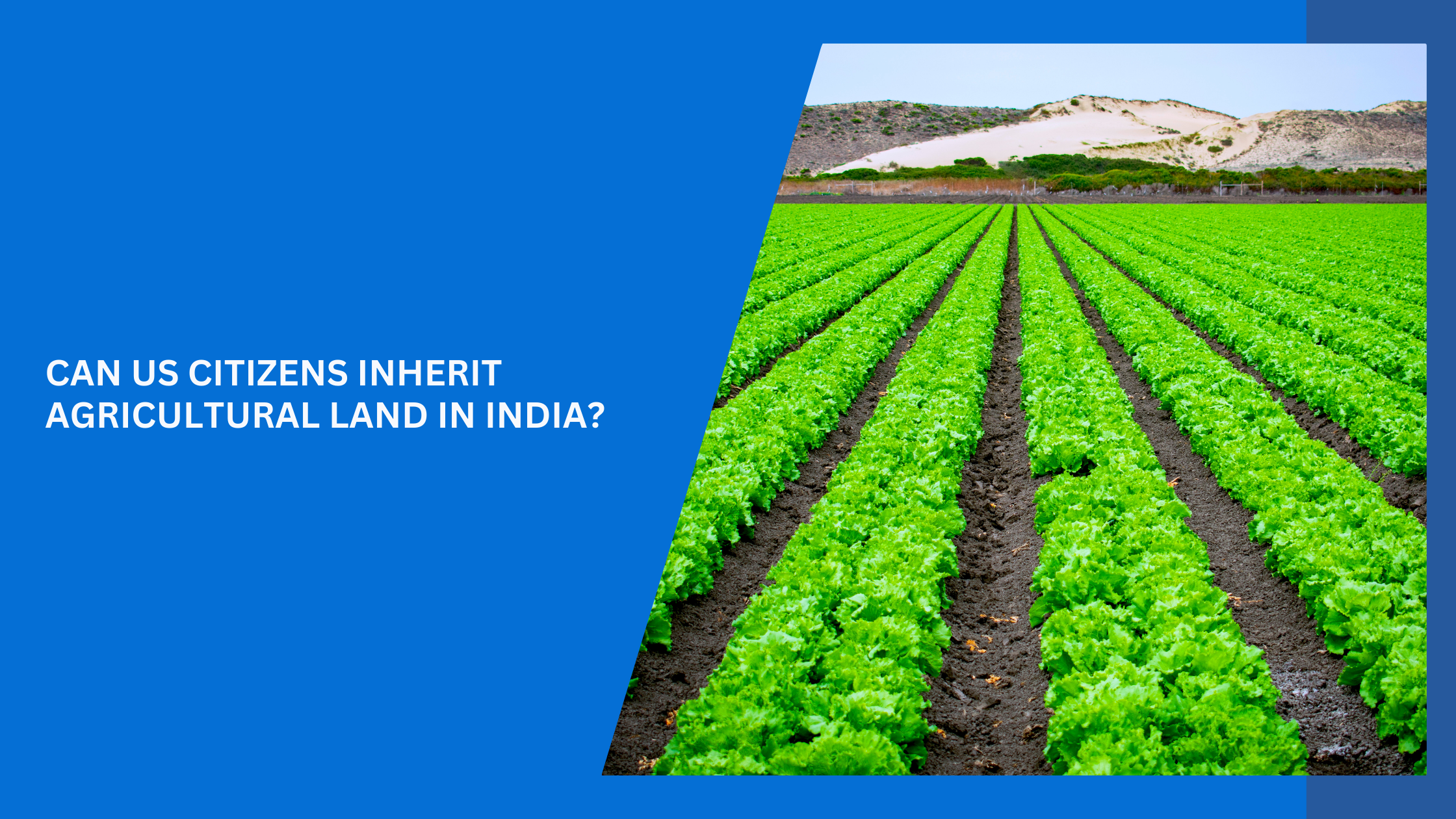 Can US Citizens Inherit Agricultural Land in India?